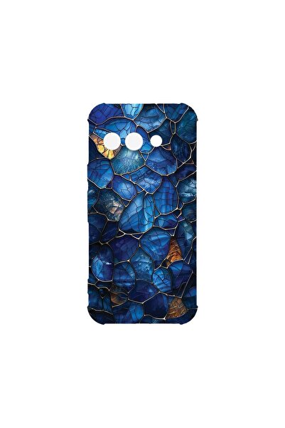 bestcase Противоударен калъф, съвместим с Google Pixel 9a, Флорален - Витражн...