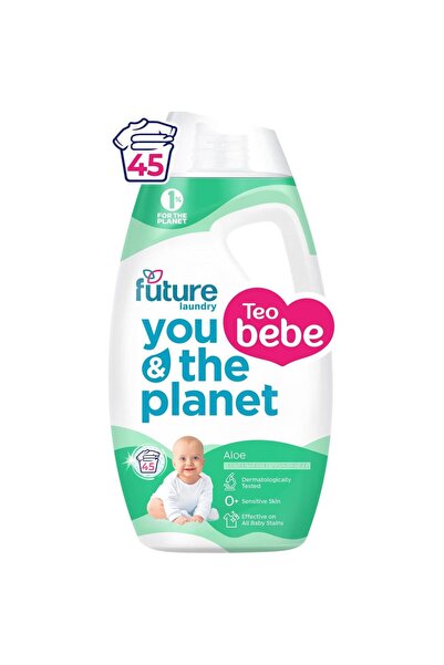 TEO BEBE Set 2 x Detergent Rufe Lichid Future, Aloe Vera, 1.8 l