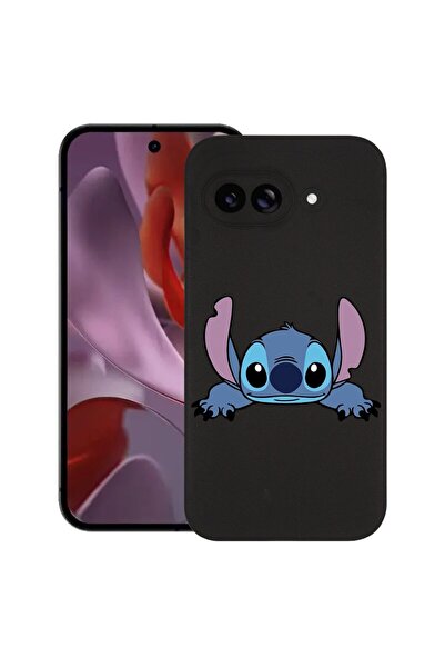 bestcase Калъф за Google Pixel 9a, Стич, Тънък силиконов 0.8ММ, Противоударен...