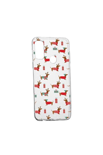 bestcase Husa Silicon Compatibila Cu Huawei P Smart 2020, Dachshund Christmas...