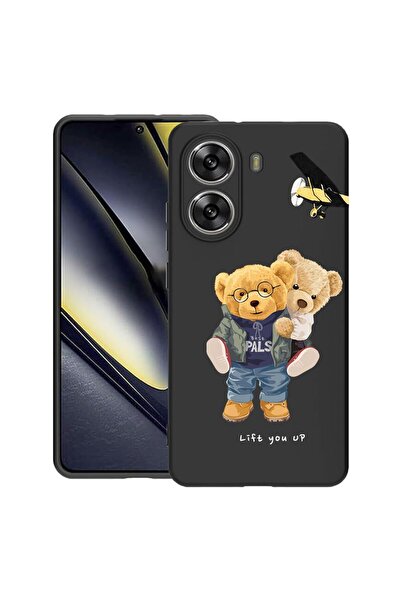 bestcase Husă pentru Poco X7 Pro 5G, Ursuleț de pluș „Lift me up”, Silicon su...