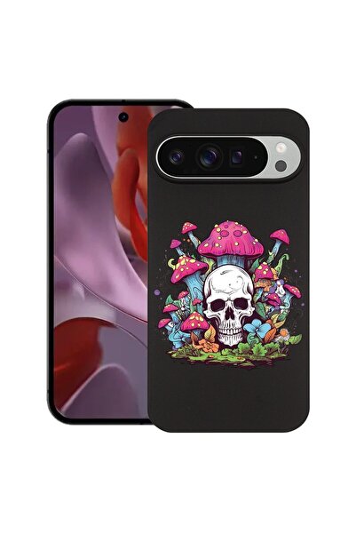 bestcase Husă pentru Google Pixel 9 Pro XL, Culori de vis - Craniu și Ciuperc...