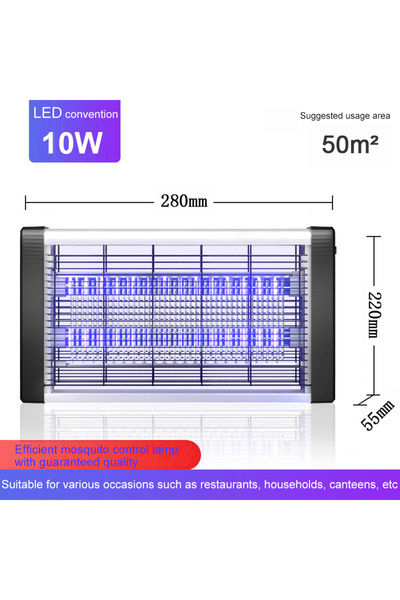 choice2 AU Plug 10W Commercial Hanging Mosquito lamp Electric Shock Silent Mo...