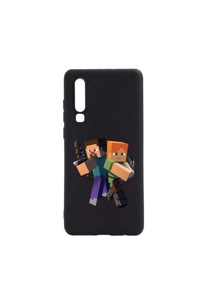 bestcase Θήκη Huawei P30, Minecraft, Ανθεκτική στη φθορά, Αντιολισθητική, Σιλ...