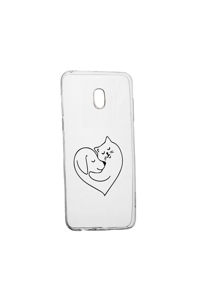 bestcase Θήκη σιλικόνης συμβατή με Nokia 1.3, Σχέδιο Αγάπη Σκύλου και Γάτας, ...