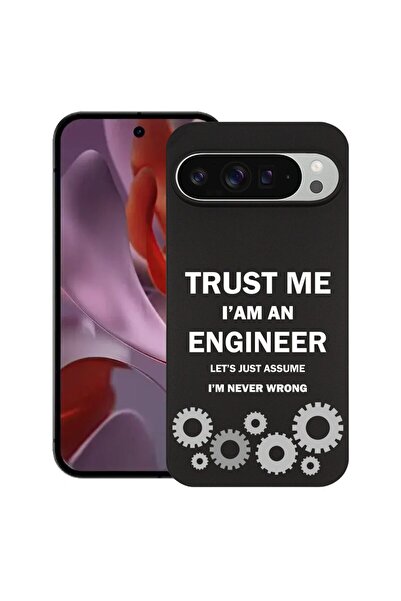 bestcase ¬Æ Husa Slim Silicon pentru Google Pixel 9, Trust me I'm an engineer...