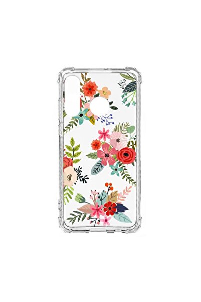 bestcase Husă Antișoc din Silicon Compatibilă cu Huawei P30 Lite, Flori, Prot...