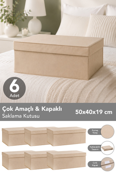 Meleni Home 6-dijelni set za organizaciju i skladištenje - Višenamenska kutij...