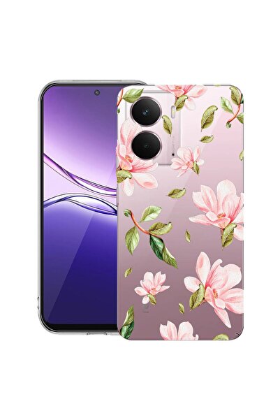 bestcase Husă pentru Realme P3 cu design Colecția Flori, Silicon transparent ...