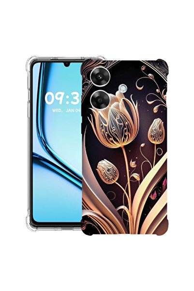 bestcase ¬Æ Husa Anti Shock pentru Realme Note 60 / Note 60X cu Design Golden...