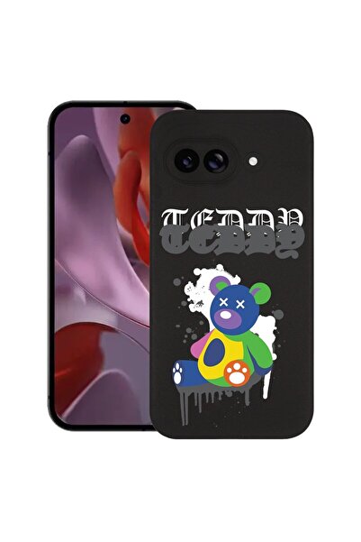 bestcase Калъф за Google Pixel 9a, Мече в пастелни цветове, Тънък силиконов 0...