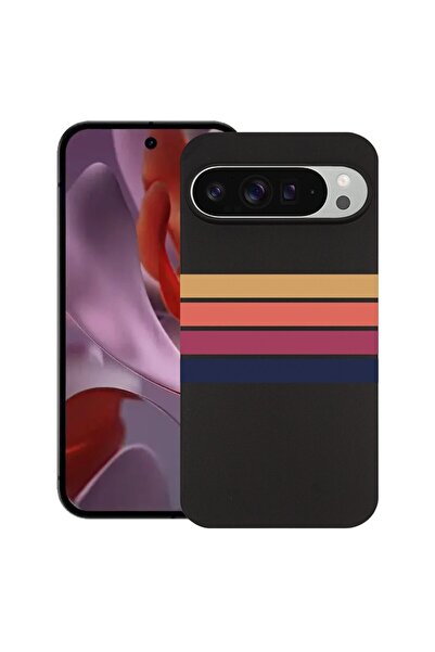 bestcase ¬Æ Husa pentru Google Pixel 9 Pro XL, Retro Lines, Slim Silicon 0.8M...