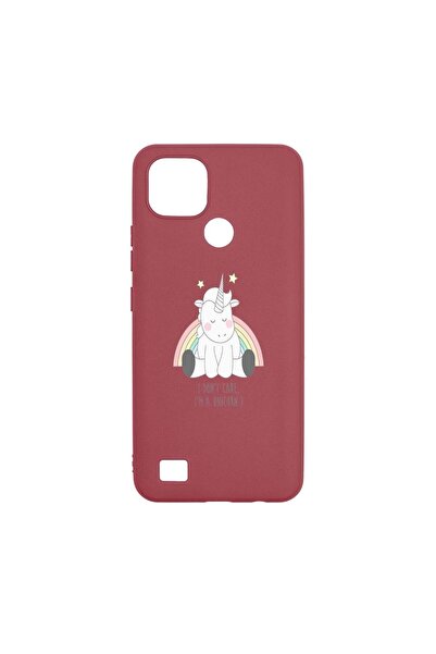 bestcase Husa Silicon, Compatibila Cu Realme C21, Unicorn - I Don't Care, rez...