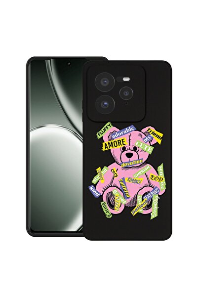 bestcase Калъф за Realme GT 7 Pro с дизайн на плюшено мече, TPU матов ултра т...