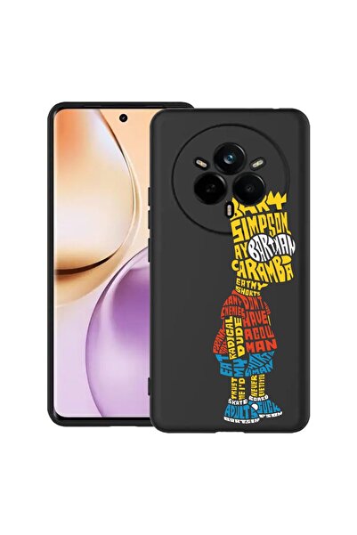 bestcase Husă pentru Realme 14 Pro Plus 5G, Calligraphy Bart Simpson, Silicon...
