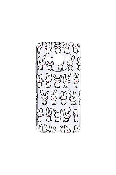 bestcase Διαφανής Θήκη Σιλικόνης 2MM, Συμβατή με Realme 11, Σχέδιο Κουνέλια, ...