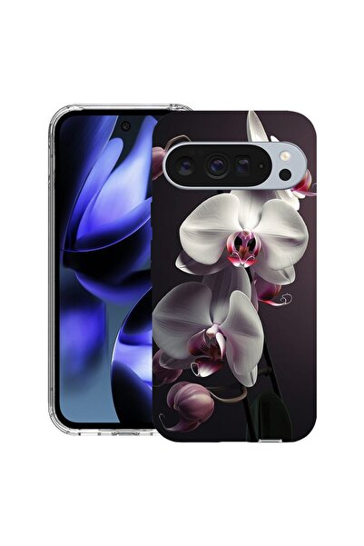 bestcase Калъф за Google Pixel 10 / Pixel 10 Pro с дизайн  "Бяла орхидея ", п...