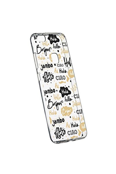 bestcase Husa Silicon, Transparent, Slim, Hello, Huawei P10 LITE