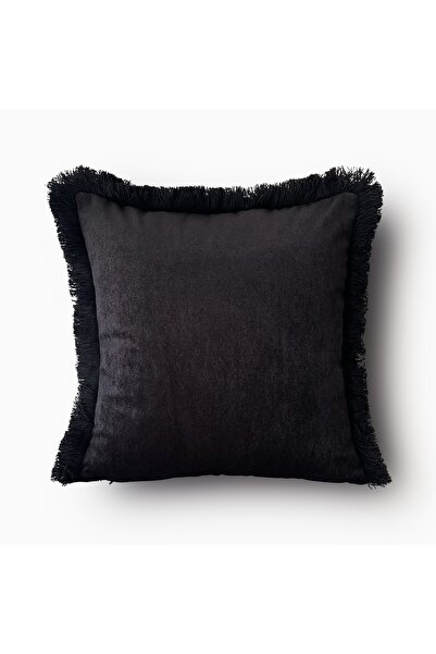 Lidoma Home "Velvet" Dokulu Püsküllü Kırlent Kılıfı - 45x45