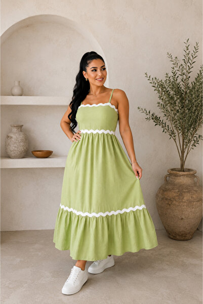 OEM Casual dress, elastic, maximum bust 130 cm, fits S-XXL, white details, th...