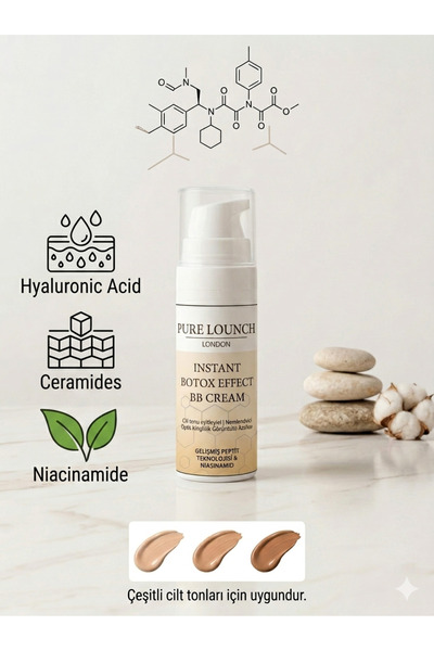 Pure Lounch Instant Botox Effect BB Cream 15 ml - Yaşlanma Karşıtı, Kırışıklı...