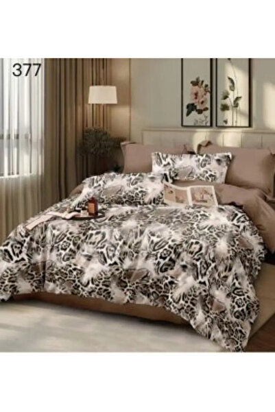 East Comfort Set de lenjerie de pat Finet 6 piese, Pat dublu, Imprimeu animal...