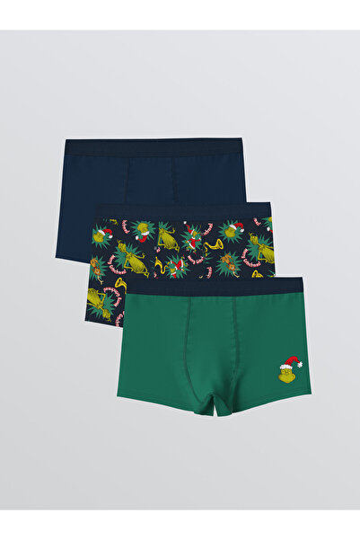 LC Waikiki Boxeri pentru băieți cu imprimeu Grinch și tematică de Crăciun, pa...