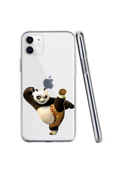 OEM Θήκη συμβατή με Apple iPhone 11, διαφανής σιλικόνης, με σχέδιο Kungfu Panda
