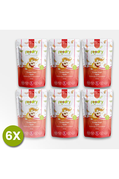 Foodry Freeze-Dry Elma | Dondurularak Kurutulmuş Meyve Kurusu 17g *6