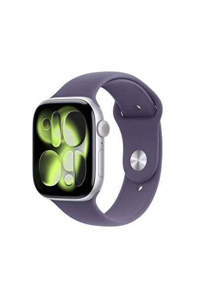 Apple ساعة سيريز 11 بنظام تحديد المواقع العالمي (GPS) بقطر 42 مم، هيكل من الأ...