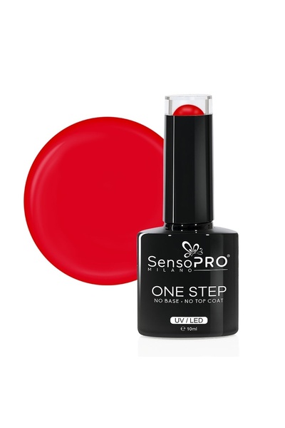 SensoPRO Milano Semipermanent Nail Polish One Step 10ml, Fire Rose #048