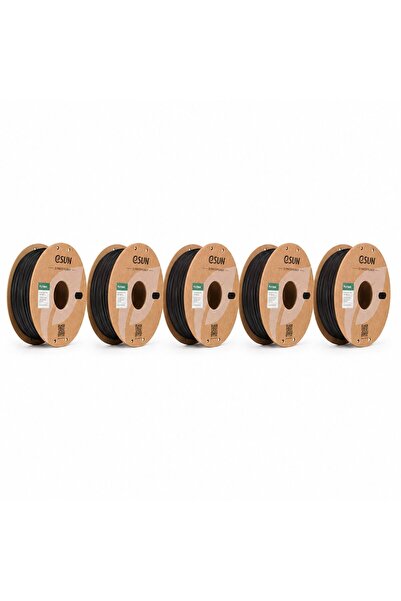 eSun PLA Basic Siyah Filament Beşli Kutu 1,75mm 1kg - bisiparisver