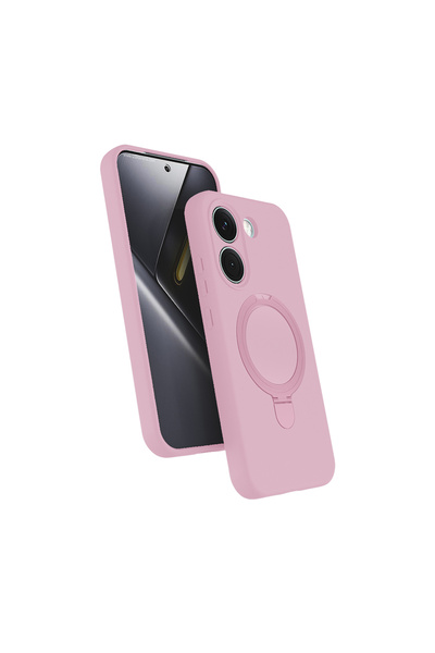 UnDePlus Xiaomi Poco X8 Pro Kılıf M-safe Şarj Özellikli Standlı Silikon Samar...
