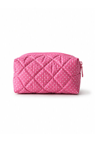 dericom Women's Polka Dot Quilted Makeup Bag Small Size Cosmetic Bag