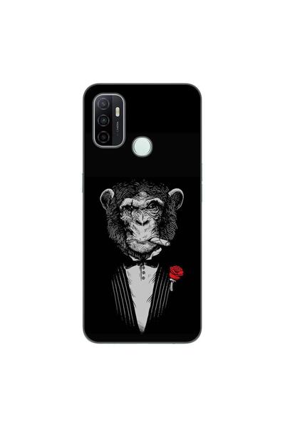 OEM Husa compatibila cu Oppo A53 Silicon Gel Tpu Model Cigar Monkey