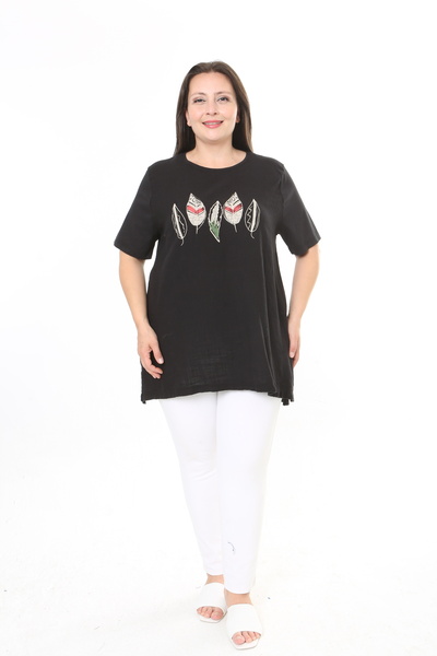 XL Modam Women's Hand-Embroidered Large Size Tunic
