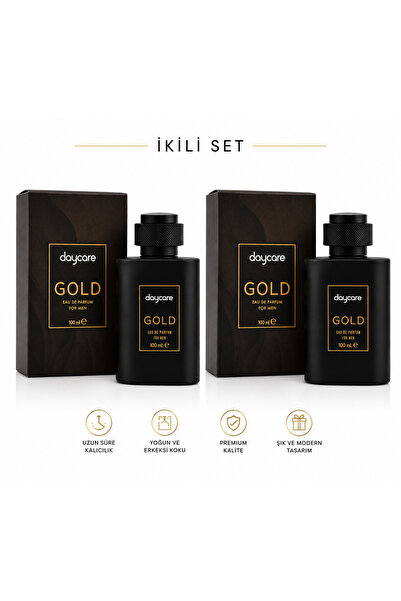 Daycare 2’li Gold Eau De Parfum For Men 100 ml Erkek Parfüm Seti
