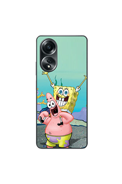 OEM Husa compatibila cu Oppo A58 4G Silicon Gel Tpu Model Spongebob