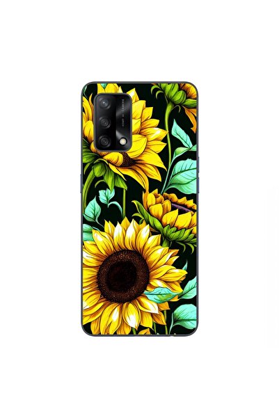 OEM Case compatible with Oppo A74 4G Silicone Gel Tpu Pattern Sunflower AI