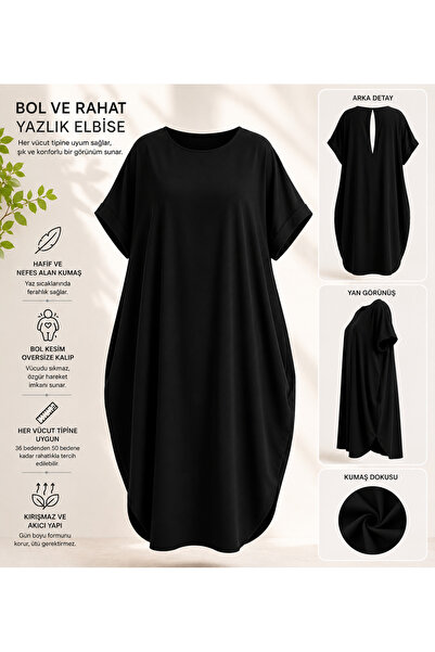 irina varol Kadın Oversize Salaş Yazlık Elbise