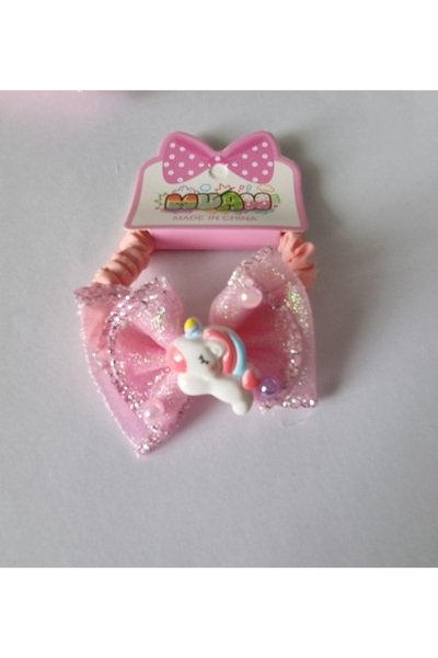 ELYTA KALİTEYİ UCUZA AL Set de 5 agrafe de păr cu unicorn și fundiță pentru f...