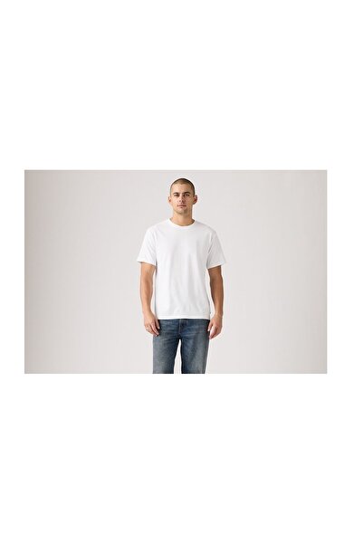 Levi's Tricou alb de bază pentru bărbați, croială relaxată-A2082-0369