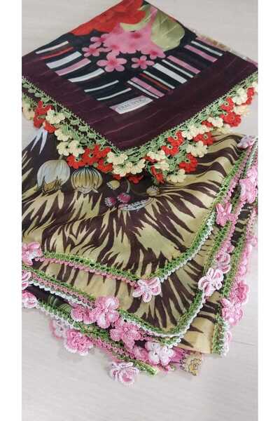 Papatyam 2 Pieces of 100 X 100 Polyester Mixed Dowry Bags with Embroidered Ye...