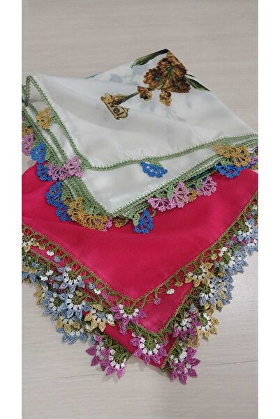 Papatyam 100 X 100 Polyester Blend Crochet Dowry Blanket 2 Pieces Yemeni