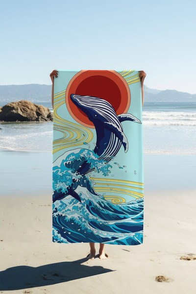 Dolce Mariee Digital Printing Beach Towel 80 X 160 cm Peshtamal Hvl0283