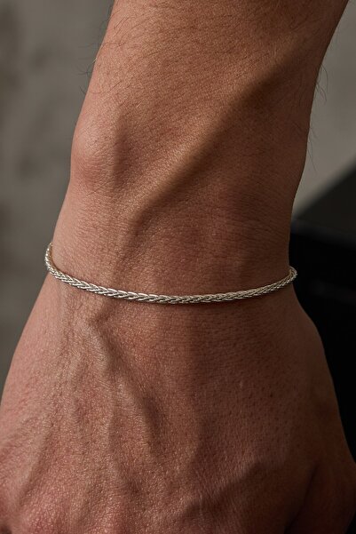 Ricco Jewellery 925 Ayar Gümüş Old Money Spiga Bileklik