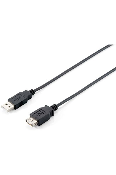 EQUIP Kabel USB-A2.0->A Erweiterung St/Bu 1.80m schwarz Polybeutel