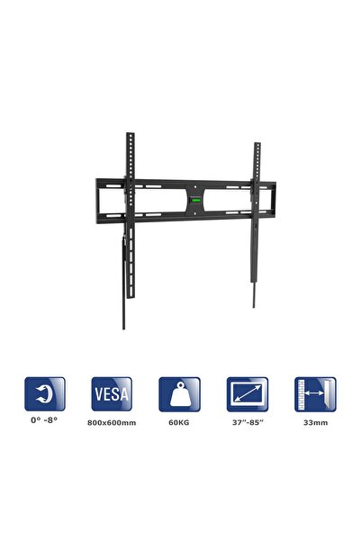 Akyga Suport TV AK-MB-09, montaj pe perete, 60kg, VESA 800x600mm, 37-85 inch