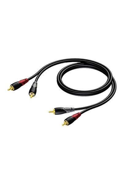 PROCAB Kabel 2x RCA/Cinch Mƒôski - 2x RCA/Cinch Mƒôski 0,5m - CLA800/0.5