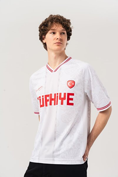 go gang own Zafer Milli Takım Dünya Kupası Özel Koleksiyon V Yaka Forma T-shirt
